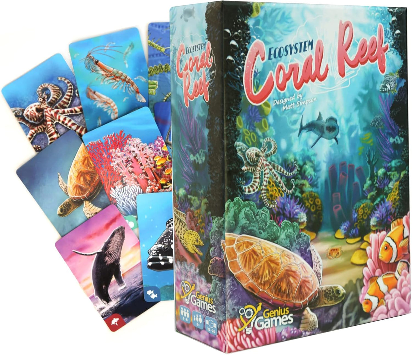 Ecosystem - A Family Card Game about Building Habitats | Learn about Animals, Ecology & Biodiversity for Kids, Adults, Families or the classroom! Fun Board Games for Environmental Science Class