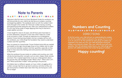 My First Learn-to-Count Workbook: Practice for Kids with Pen Control, Counting Skills, Numbers, and More! (My First Preschool Skills Workbooks)