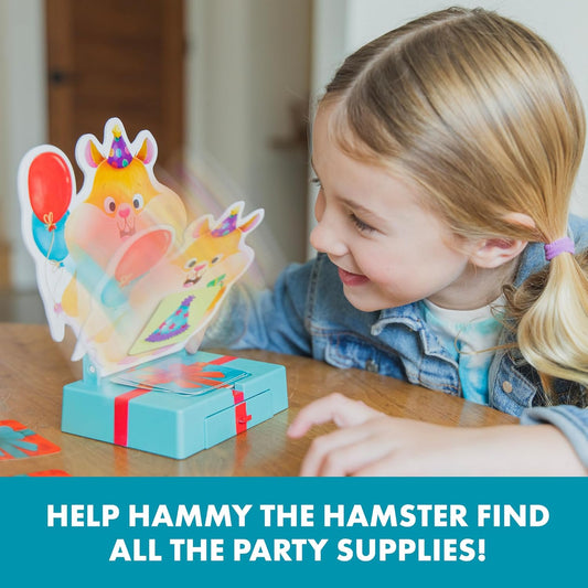 Educational Insights Hammy's Hamster Party - Animal Memory Matching Game for Kids, Skill-Building Toddler Games Ages 3-5, Memory Game with Matching Cards, Learning Preschool Games for Toddlers