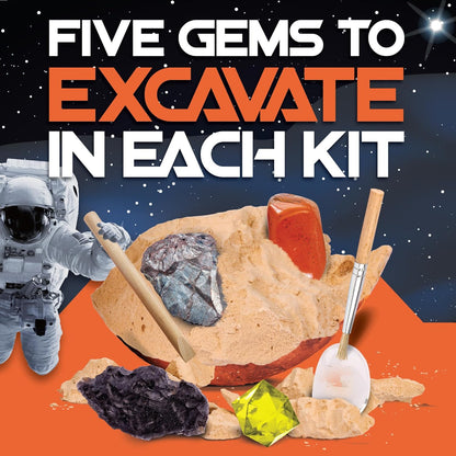 Cosmic Dig Kit by Big Discoveries - Explore The Planets of The Solar System with Gem & Fossil Excavation Kits for Kids | STEM Toy Science Dig Kits with Gemstones for Boys and Girls