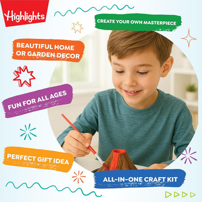 Highlights Paint Your Own Plaster Figurine & Activity Kits – DIY Art Sets with Figurines, Paints, Brush & Bonus Activities – Multiple Themes – Ages 6+