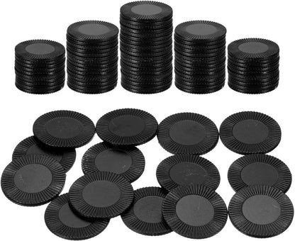 uxcell 100Pcs Plastic Poker Chips, 1 Inch Mini Bingo Chips Learning Counters Counting Counters Disks Markers Opaque Game Tokens for Game Play Math Counting, Blue, Pattern