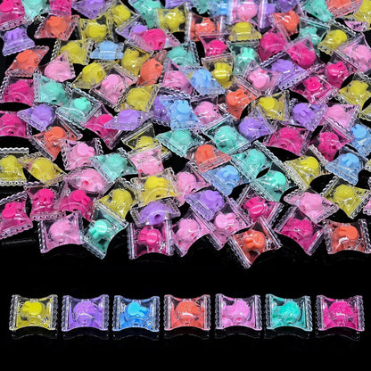 200g+ Candy Bulk Assorted Cute Kandi Beads for Jewelry Making, Bracelet Making Kit, Craft Supplies Charm Beads(Mixed II)
