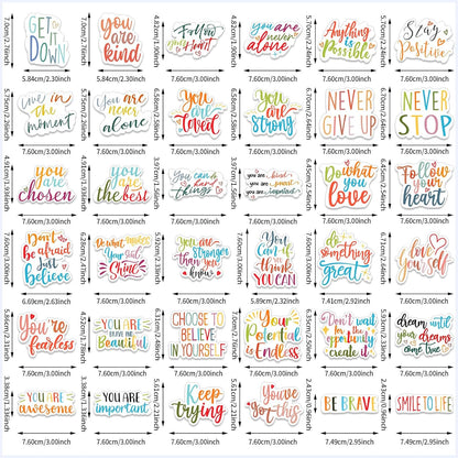 Sinmoe 36 Pieces Inspirational Fridge Magnets Locker Magnets for Girls Cute Motivational Quotes Refrigerator Decorations for Classroom Whiteboard School Car Office Accessories, 36 Styles