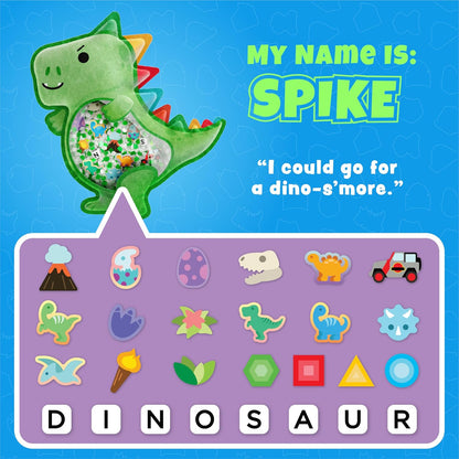 Vango BIZYBOO - The Original Seek & Find Plush - Hidden Object Search Problem Solving Educational Matching Game for Kids 2 and Up (Spike)