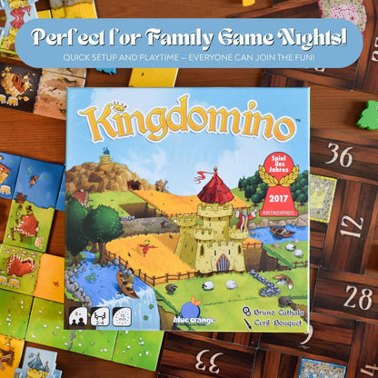 Strategy Board Game Extension for Kids, Teens and Family, Tabletop Game Nights, Ages 8 & Up, 2 to 5 Players, Kingdomino Age of Giants Expansion by Blue Orange Games