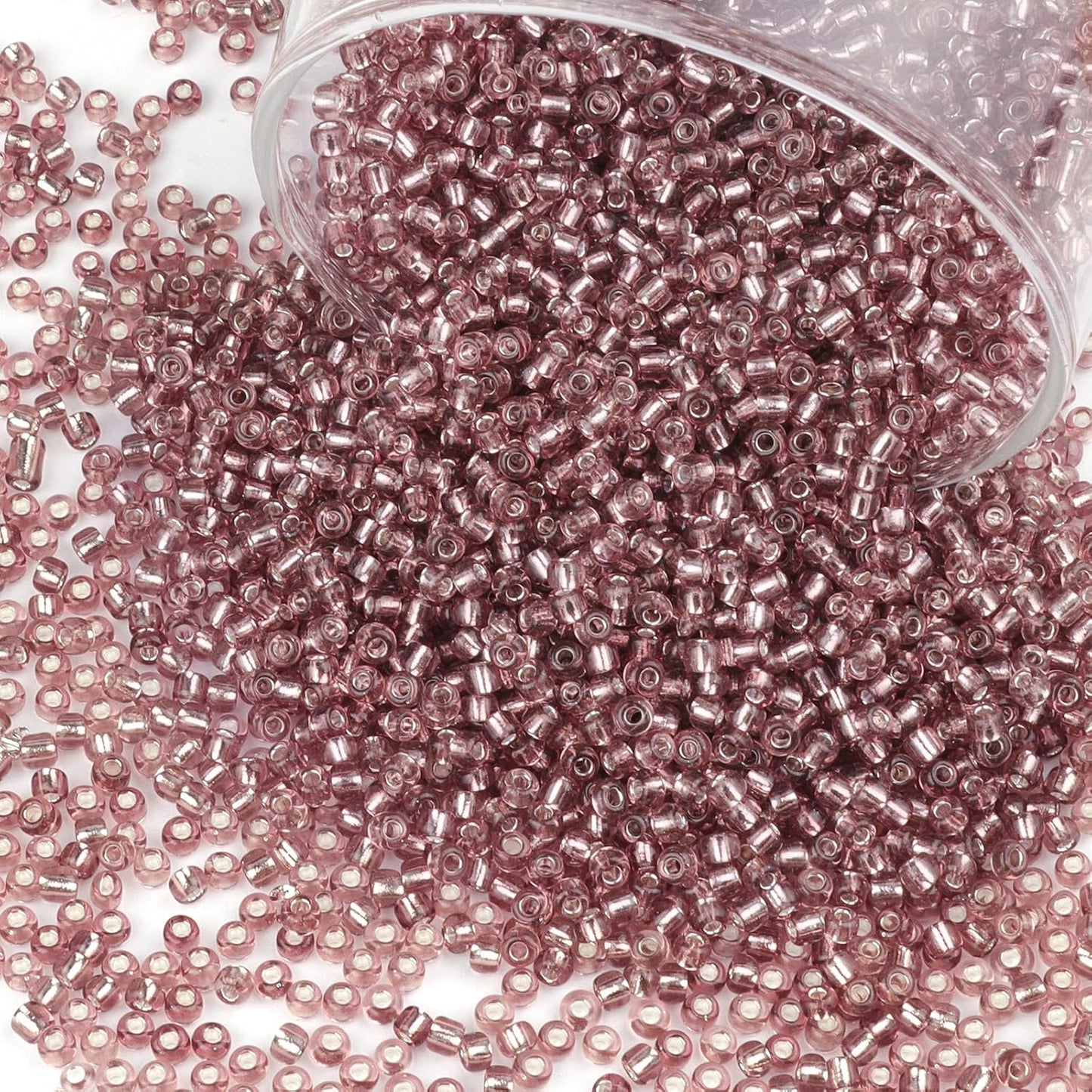 10100 Pcs Size 11/0 Glass Seed Beads, 2 mm Dark Green Small Mini Spacer Loose Pony Beads for Jewelry Making and DIY Crafts - Colors B