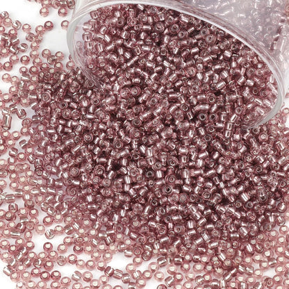 10100 Pcs Size 11/0 Glass Seed Beads, 2 mm Dark Green Small Mini Spacer Loose Pony Beads for Jewelry Making and DIY Crafts - Colors B
