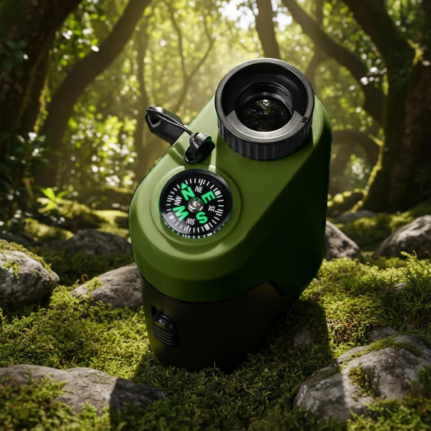 Compact Monocular for Kids with Compass,LED Signal Light, Telescope, Infrared Rays., Smaller Size Easier to Carry Around for Bird Watching Hunting Camping Hiking Sport Game Concerts