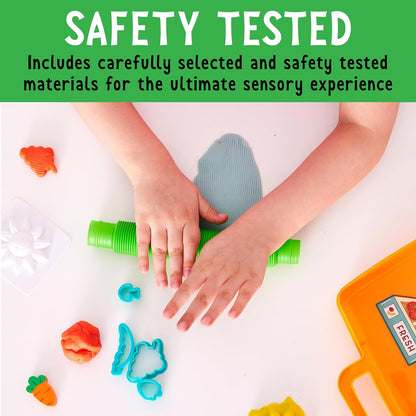 Creativity for Kids Sensory On The Go: Farmers Market - Preschool and Toddler Learning Sensory Kit, Sensory Bin Toddler Activities for Ages 3-5+