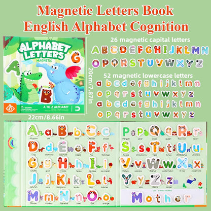 Magnetic Fraction Playbook & Fraction Manipulatives Set, Montessori Magnetic Fraction Book for Kids Grades K-3, Math Manipulatives with Fraction Tiles and Circles, Educational Fraction Games & Puzzle