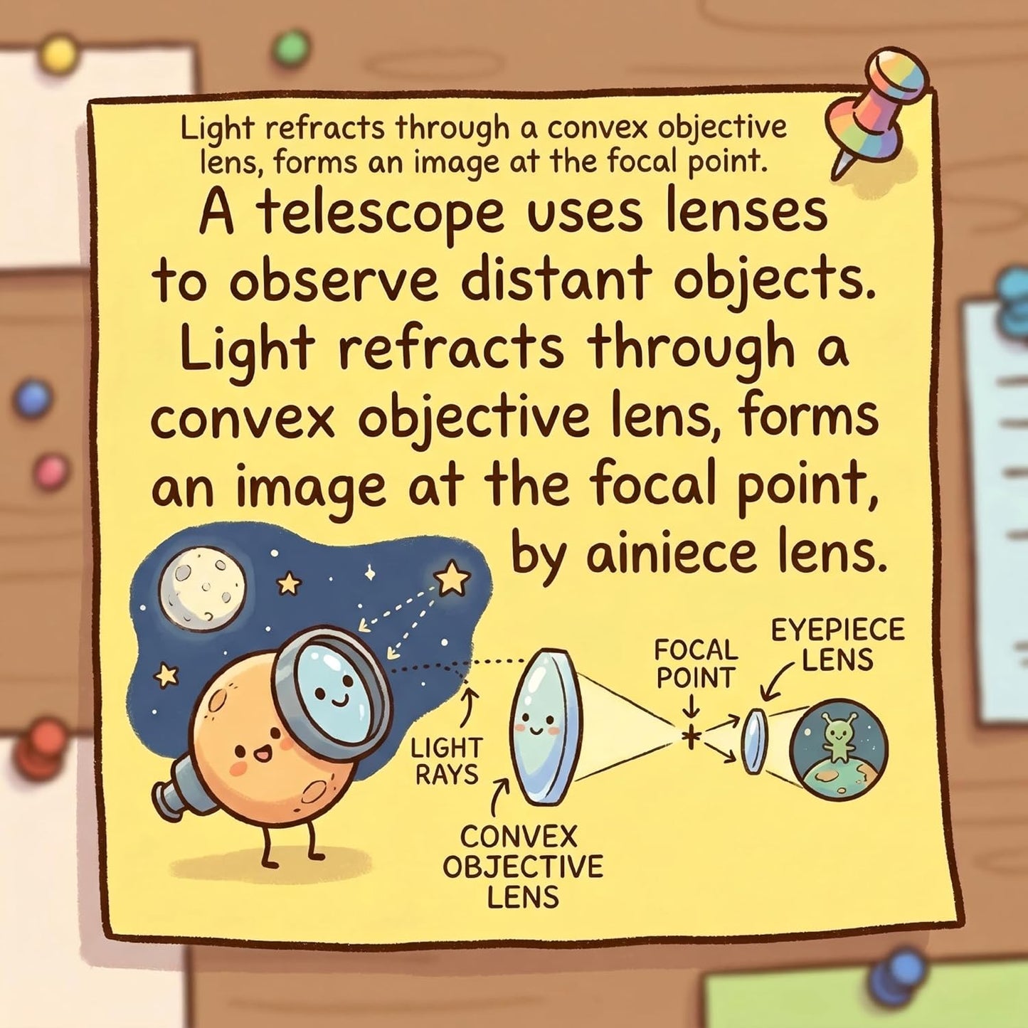 STEM Kids Binoculars - Build Your Own Functional Telescope Kit, Educational Science Toy for Children to Explore Astronomy & Optical Principles with Convex & Concave Lenses