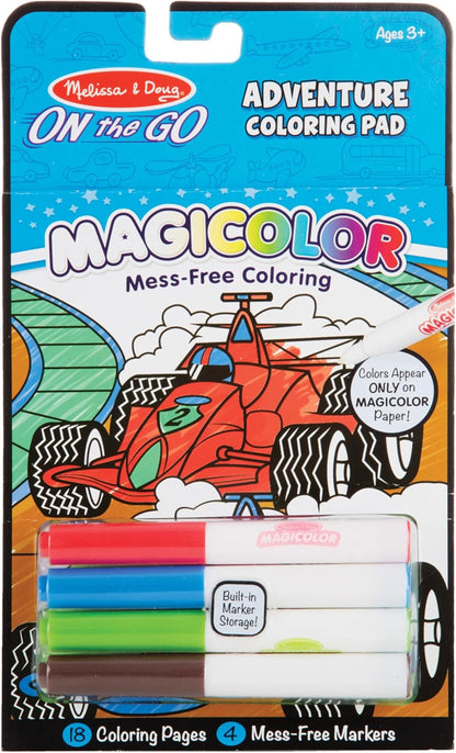 Melissa & Doug Write-On Reusable Games Activity Book - Travel Games and Kids Games With Dry Erase Markers for Kids, Road Trip Activities for Kids, Ages 6+ - FSC Certified