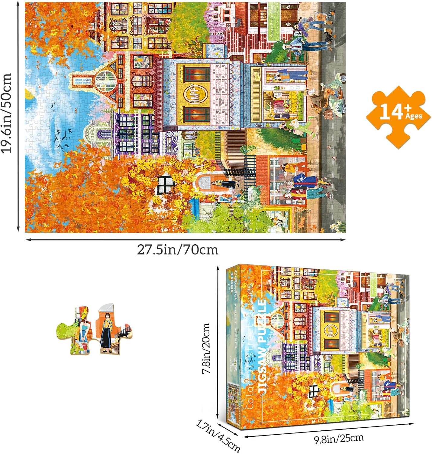 Puzzles for Adults 1000 Pieces,Seaview Campground Jigsaw Puzzle with 1:1 HD Poster, Perfect Interlocking No Dust, Stress Relief Ideal Gift for Family Games