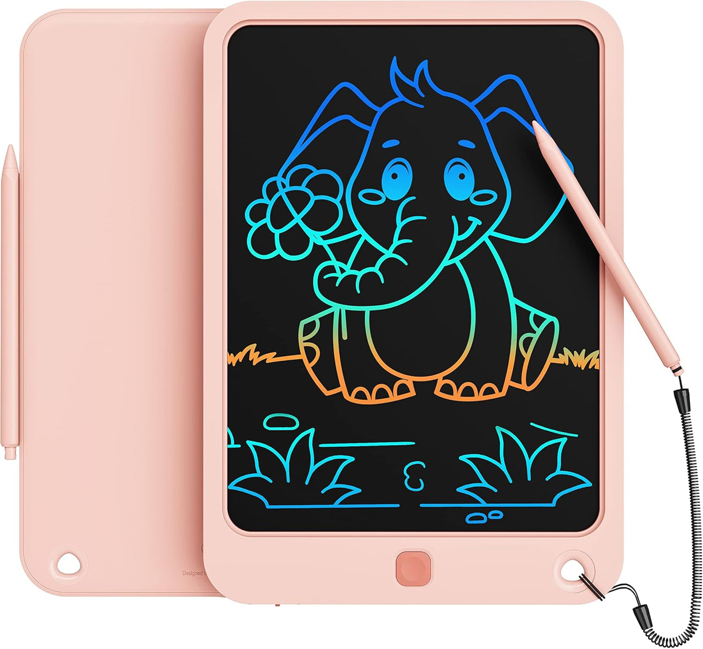 LCD Writing Tablet 10 Inch, Toys for 3 4 5 6 7 8 9 10 Year Old Boys Girls, Colorful Doodle Board Drawing Tablet, Gift for Boys Toddlers Age 3-12 Years, Memo Board, Drawing Pads with Lanyard(Blue)