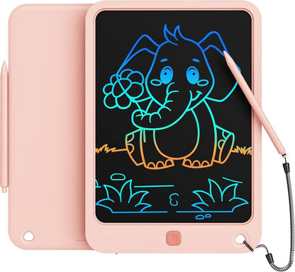 LCD Writing Tablet 10 Inch, Toys for 3 4 5 6 7 8 9 10 Year Old Boys Girls, Colorful Doodle Board Drawing Tablet, Gift for Boys Toddlers Age 3-12 Years, Memo Board, Drawing Pads with Lanyard(Blue)