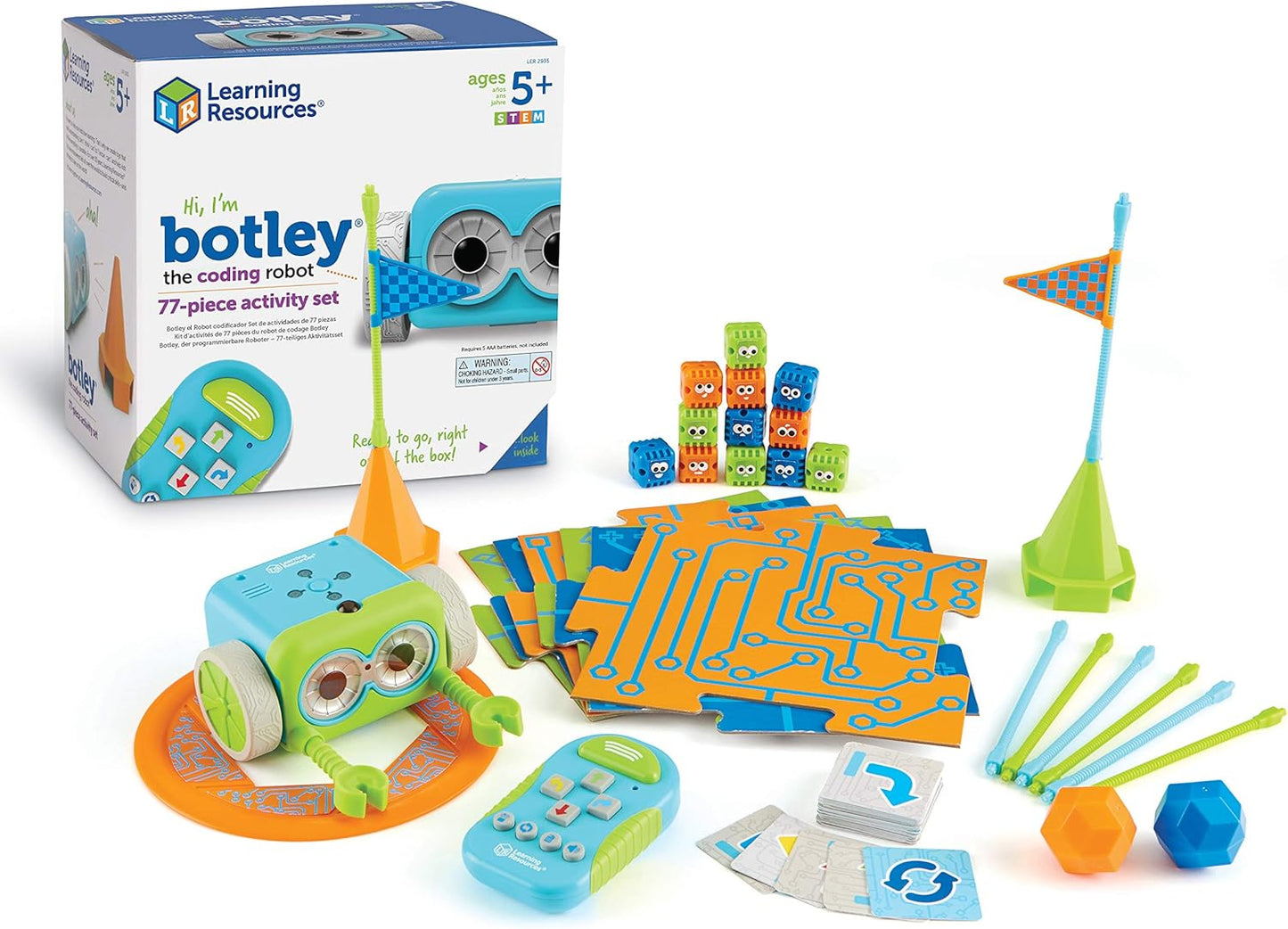 Learning Resources Botley the Coding Robot - Code Games for Boys and Girls, Robotics for Kids, STEM Programming, Scientific Building Toys, Engineering Gift Set
