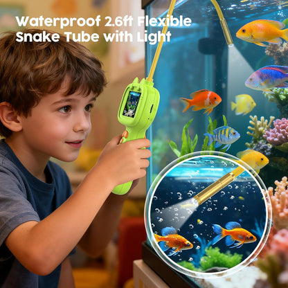 JDZ Kids Borescope Toy with Light, STEM Educational Toy, Birthday Gift for Boys Girls, Outdoor, Nature Exploration, Kids Toy for 4 5 6 7 8 9 10 Years Old