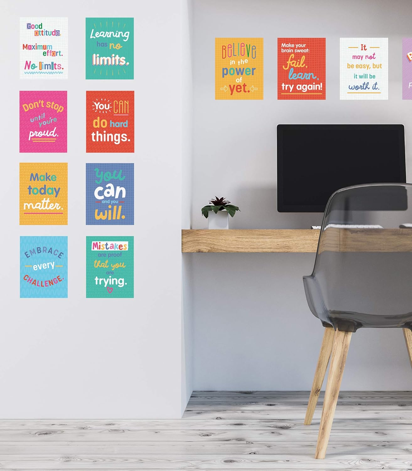 Carson Dellosa 14-Piece Mathematics Strategy Posters, 8.5" x 11" Wall Art Ten Frame, Counting, Number Line, Math Manipulatives, Facts, and More Strategies, Classroom Decor and Teacher Supplies