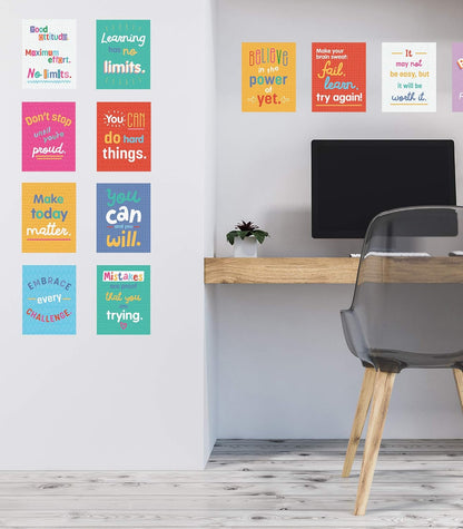 Carson Dellosa 14-Piece Mathematics Strategy Posters, 8.5" x 11" Wall Art Ten Frame, Counting, Number Line, Math Manipulatives, Facts, and More Strategies, Classroom Decor and Teacher Supplies