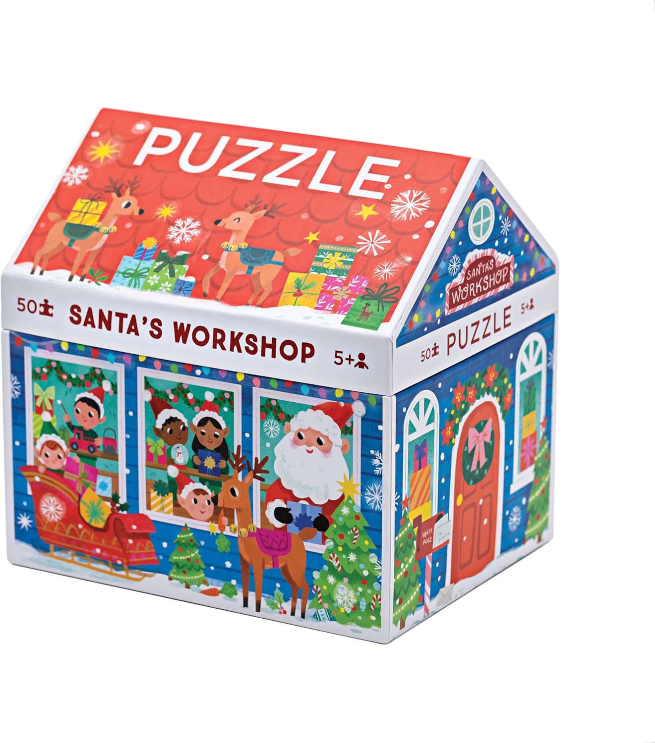 Crocodile Creek 50-Piece Jigsaw Puzzle - Fun Table or Floor Puzzles for Kids Ages 4-6 and Up - Includes Heavy-Duty Shaped Box for Storage - Shark Reef - 12" x 8" Finished
