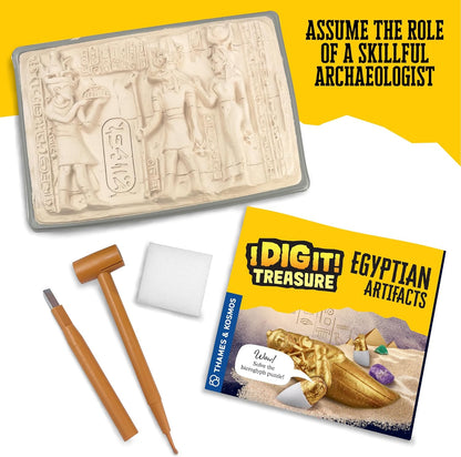 Thames & Kosmos I Dig It! Rocks - Real Minerals Excavation Kit | Science Kit | Dig Up Real Mineral Specimens | Learn About Mineralogy & Geology | 2018 Oppenheim Toy Portfolio Platinum Award Winner