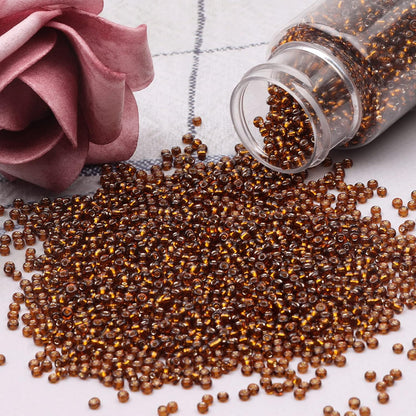 10100 Pcs Size 11/0 Glass Seed Beads, 2 mm Dark Green Small Mini Spacer Loose Pony Beads for Jewelry Making and DIY Crafts - Colors A