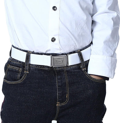 AWAYTR 3 PCS Kids Adjustable Magnetic Belts - Easy to Use Magnetic Buckle Belt for Boys and Girls