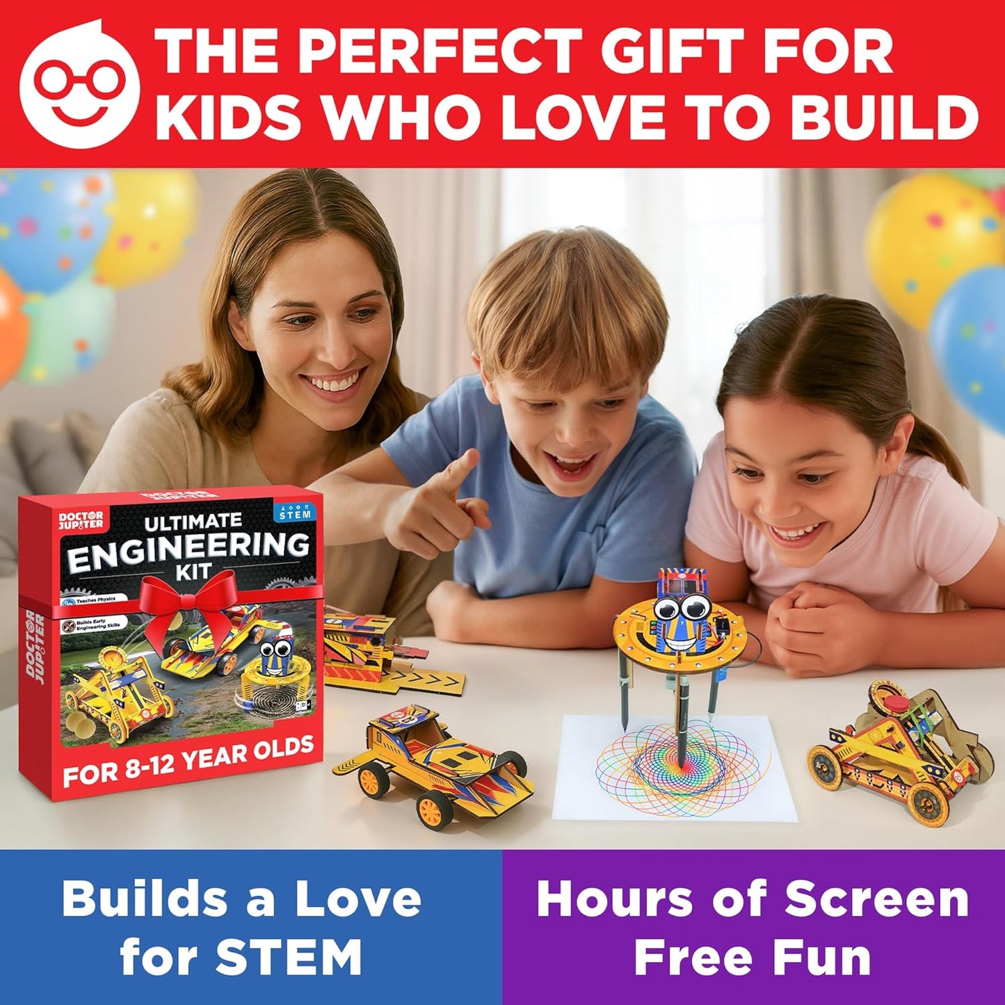 Doctor Jupiter My First Amazing Science Kit for Kids Ages 4-5-6-7-8 | STEM Toy with 100+ Experiments | Learning & Educational Projects