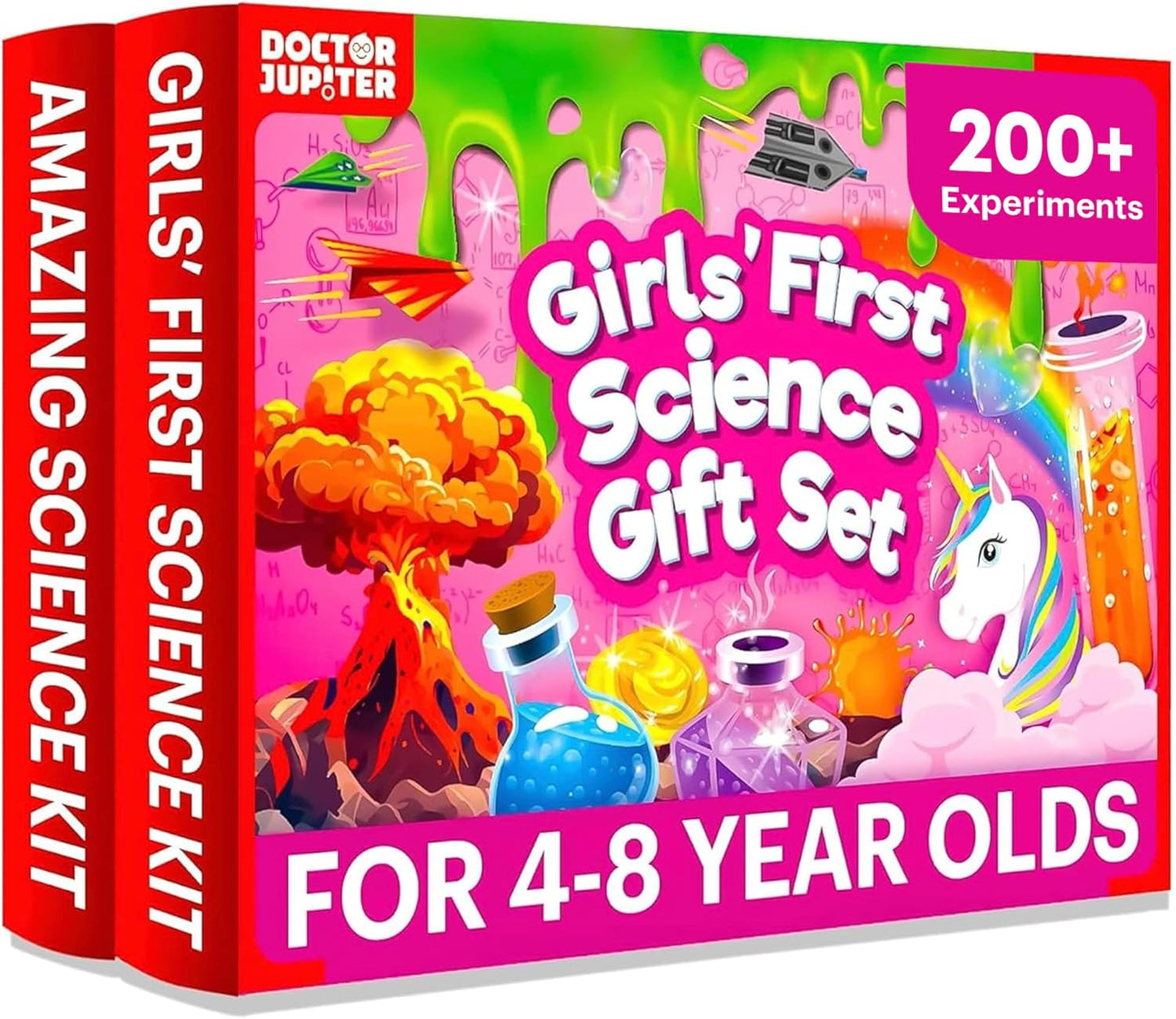 Doctor Jupiter Preschool Science Kit for Kids Ages 3-5 | Toddler Learning Activities, Birthday Gift Ideas for 3-4-5 Year Old Girls | Learning & Educational Toy STEM Kit with 100+ Experiments