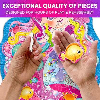 QUOKKA Puzzles for Kids Ages 4-6 – 4 x 48 Pieces Jigsaw Puzzles for Toddlers 2-4 – Children's Game Ages 3-5 for Learning Farm Animals – Educational Preschool Toy for Boys and Girls 4-8 Years Old