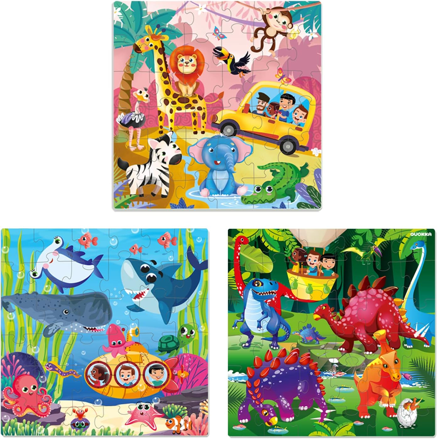QUOKKA Magnetic Puzzles for Kids Ages 4-6 – Magnetic Fractions Learning Set for Kids 6-12 – Math Games for Homeschooling, Classrooms & Travel – 110 Magnets, 12 Task Pages, Marker – Toddler Travel Toys