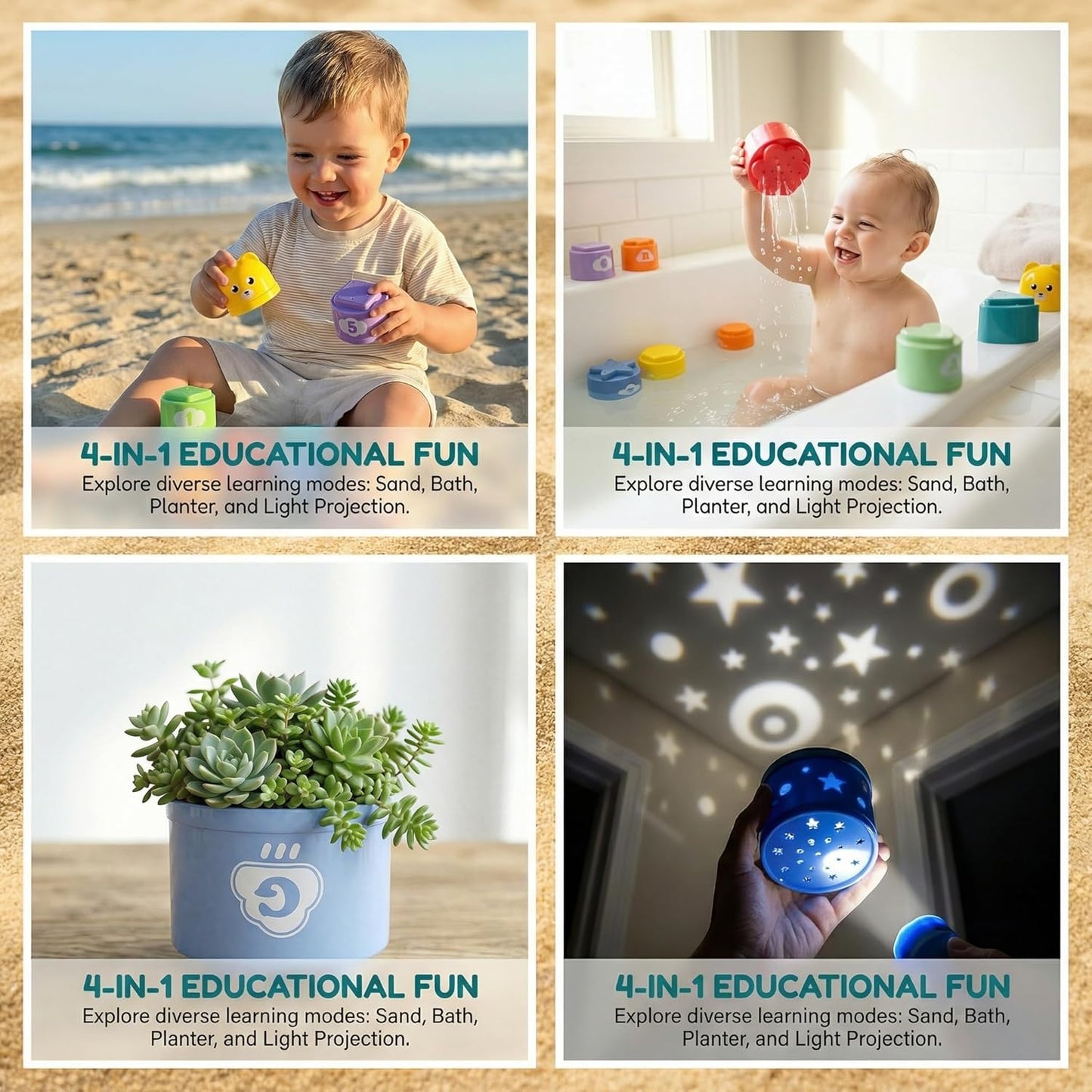 2 in 1 Baby Toys(Hedgehog Toy & Stacking Cups), Montessori Toys for 1 Year Old, Sensory Toys for Toddlers 1-3,Fine Motor Skills Toys for Boys and Girls