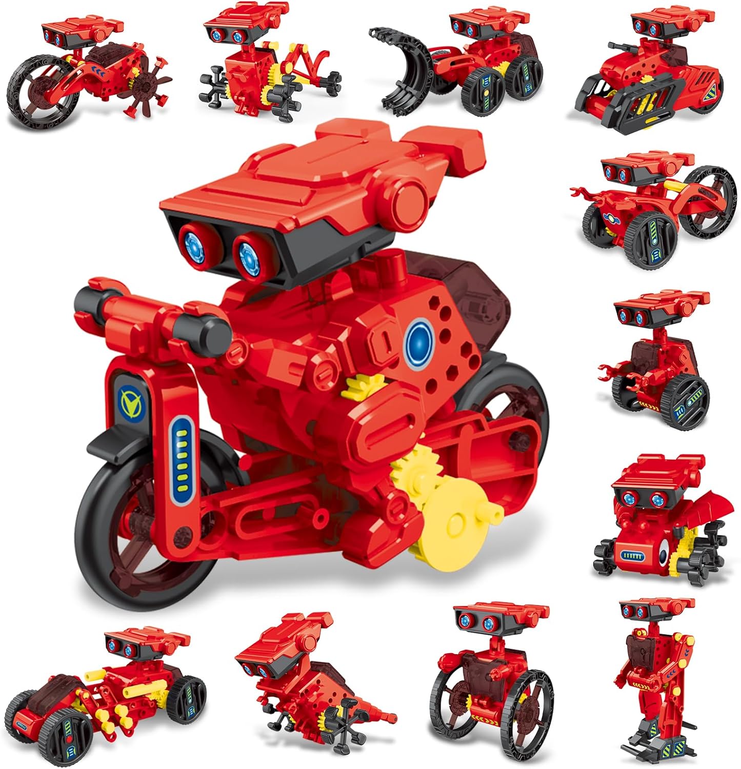 Jiakora 12-in-1 STEM Robot Kit Toys for Kids 8-12 12-16, DIY Robot Building Educational STEM Science Kits for Kids Age 8-12 12-16, 8 9 10 11 12 13 14 15 16 Year Old Boy Birthday Gifts