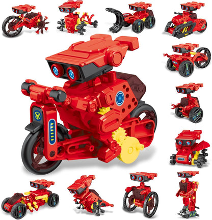 Jiakora 12-in-1 STEM Robot Kit Toys for Kids 8-12 12-16, DIY Robot Building Educational STEM Science Kits for Kids Age 8-12 12-16, 8 9 10 11 12 13 14 15 16 Year Old Boy Birthday Gifts