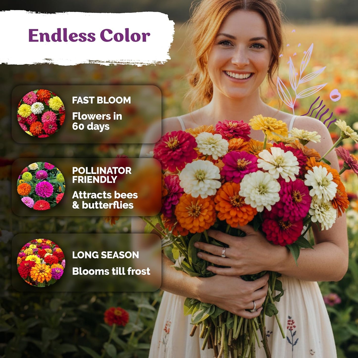 KVITER 5,500 Fairy Bouquet Mix Snapdragon Seeds for Planting (Linaria Maroccana) – Known as Toadflax, Heirloom & Organic – Flower Seeds to Plant Outside & Inside – Garden, Containers, Borders, Beds