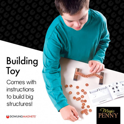 Dowling Magnets Magic Penny Magnet Kit - STEM Toy Gift for Kids 8, 9, 10, 11, 12+ Years Old - Perfect Educational Gift for Boys and Girls - Hours of Unplugged Play