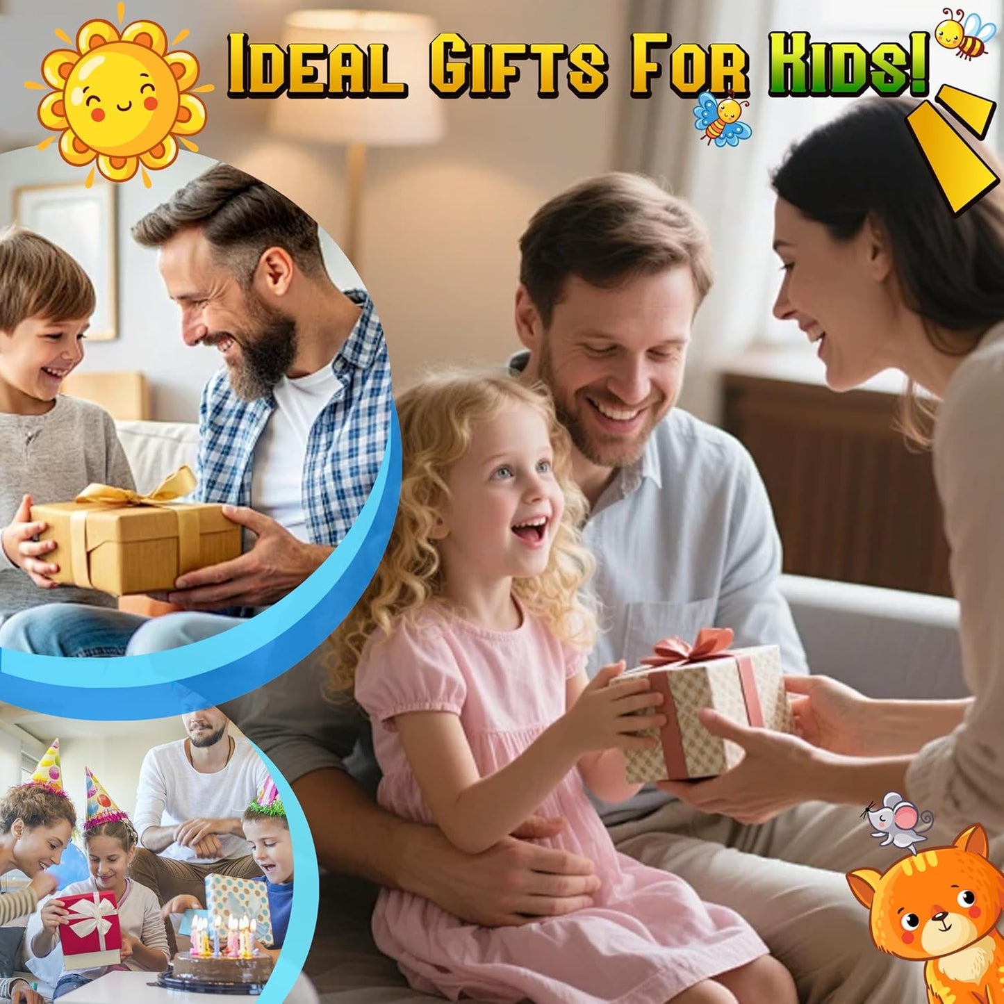 40PCS Mini Magnetic Tiles – City Road Building Blocks Set in Iron Case, Portable STEM Travel Toys for Toddlers, Quiet On-the-Go Activities & Preschool Learning for Kids