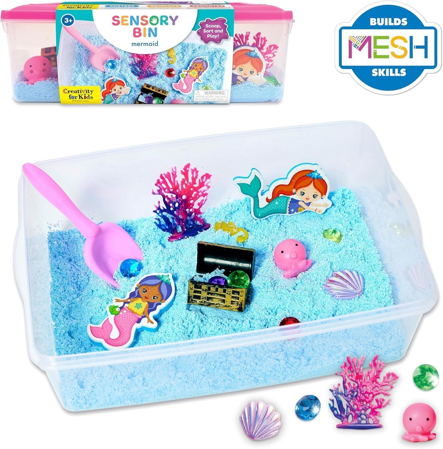 Creativity for Kids Sensory Bin: Dinosaur Dig - Toddler Sensory Toys, Sensory Bin Filler and Toddler Activities for Boys and Girls, Dinosaur Toys for Kids Ages 3-5+