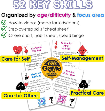 Mind Brain Emotion 52 Essential Conversations for Home, Therapy, Speech, School Classroom - Conversation Cards for Kids, Family, Teacher & Counselor to Build Growth Mindset & Communication Skills