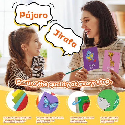 Toddler Learning Flash Cards, 60 PCS Double Sides Flashcards for Alphabets, Numbers, Colors, Shapes, Sight Words, Baby Cognitive Flashcards for Kids, Preschool Kindergarten Learning Activities