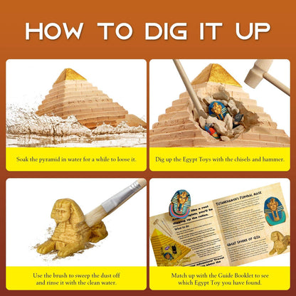 Gemstone Dig Kit - Dig Up 18 Real Gemstones and Crystals - Science Kits for Kids, STEM Toys for Age 6-8, Great Educational Geology Gifts for Boys & Girls Ages 5-7