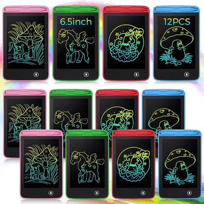 Tinlade 12 Pack LCD Writing Tablets for Kids Party Favors Games, 8.5 Inch Educational Learning Bulk Toys Gifts Erasable Doodle Boards Portable Electronic Drawing Pads for Toddlers 4-8 School Birthday