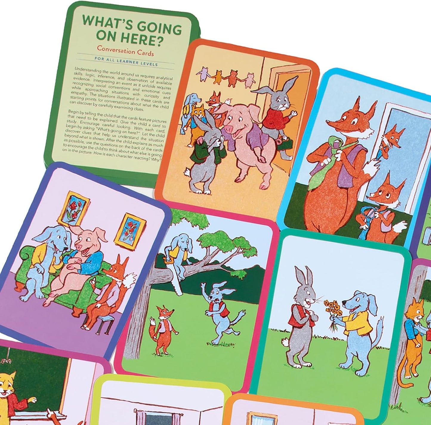 eeBoo: What Do I Do - 48 Conversation Flashcards, Develops Empathy Through Friendly Illustrations of Social Situations, Develop Social and Emotional Intelligence, for Ages 3 and up