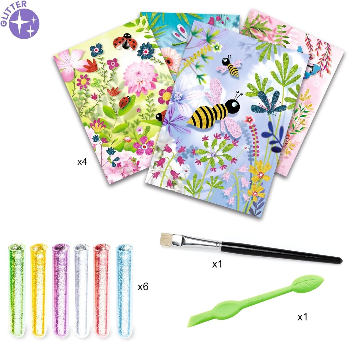 DJECO Butterflies Glitter Craft Kit