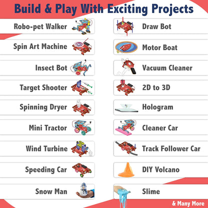Butterfly EduFields 30in1 STEM Kits for Kids Age 8-10-12 | STEM Toys for Ages 8-13 | Electricity & Magnetism | Science Project Kit for Boys & Girls Aged 8-10-12-14 | Best Educational Birthday Gift