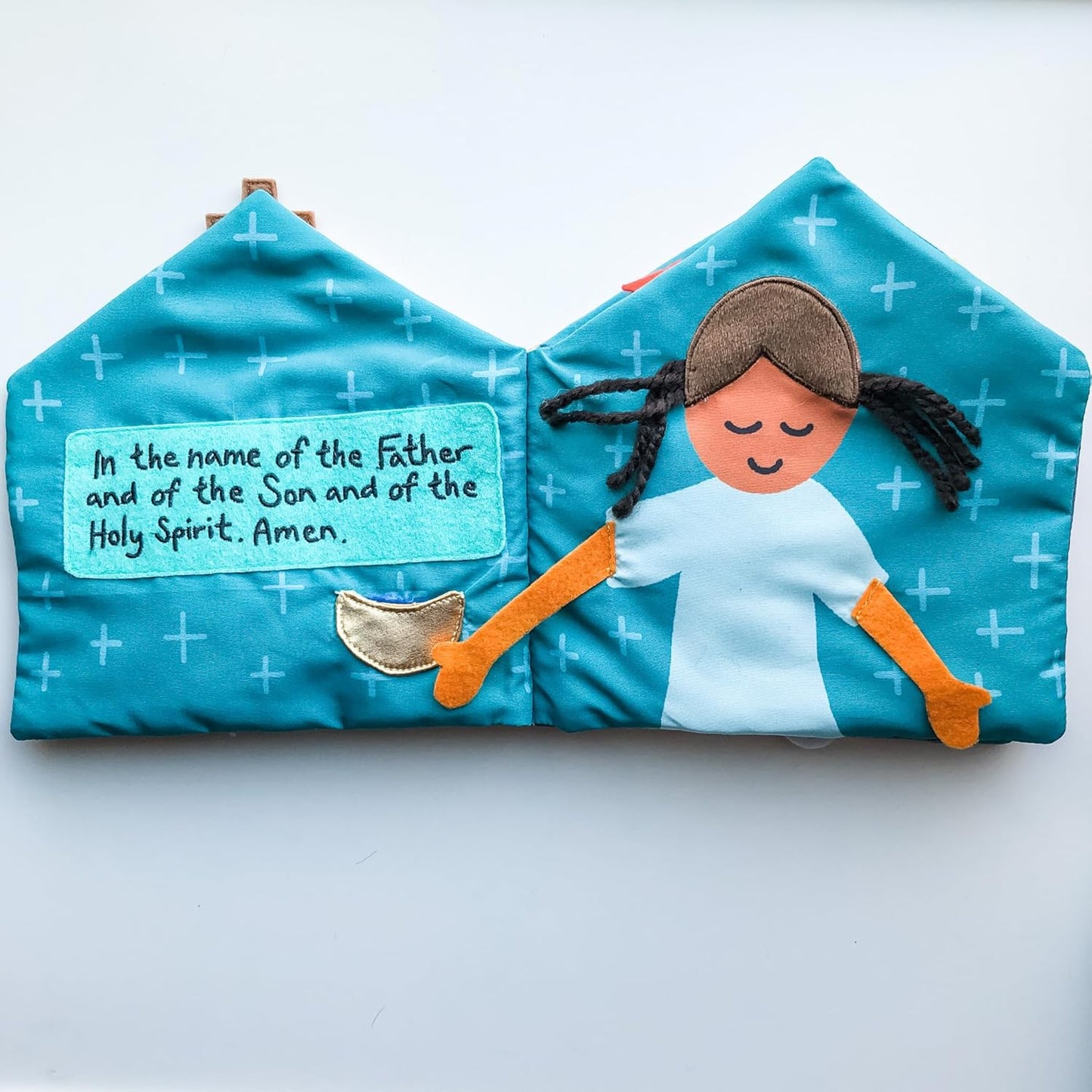 Rosary Quiet Book for Babies and Toddlers - Explore The Mysteries of The Rosary Through Play - Interactive Faith-Based Sensory Learning - Ideal for Family Prayer and Baptism Gifts