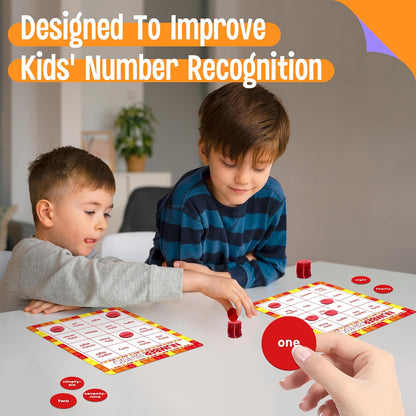 SpriteGru Multiplication & Division Bingo Game, 480 Math Problems, 2 Educational Math Board Game for Kindergarten and Preschool Kids 4-8, Perfect for Classroom & At Home (Up to 25 Players)