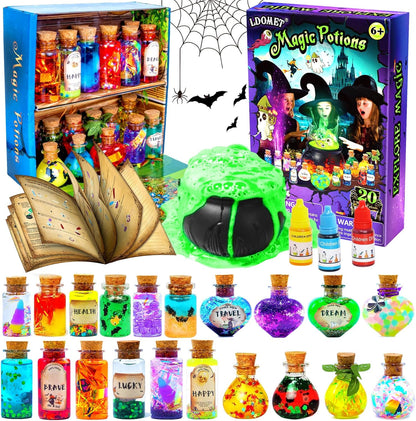 LDomet Science Magic Potions Kit for Kids, 20+ Potion Experiments Making, Fairy Magic Potions Craft Kit for Age 8-12, Creative Educational Birthday