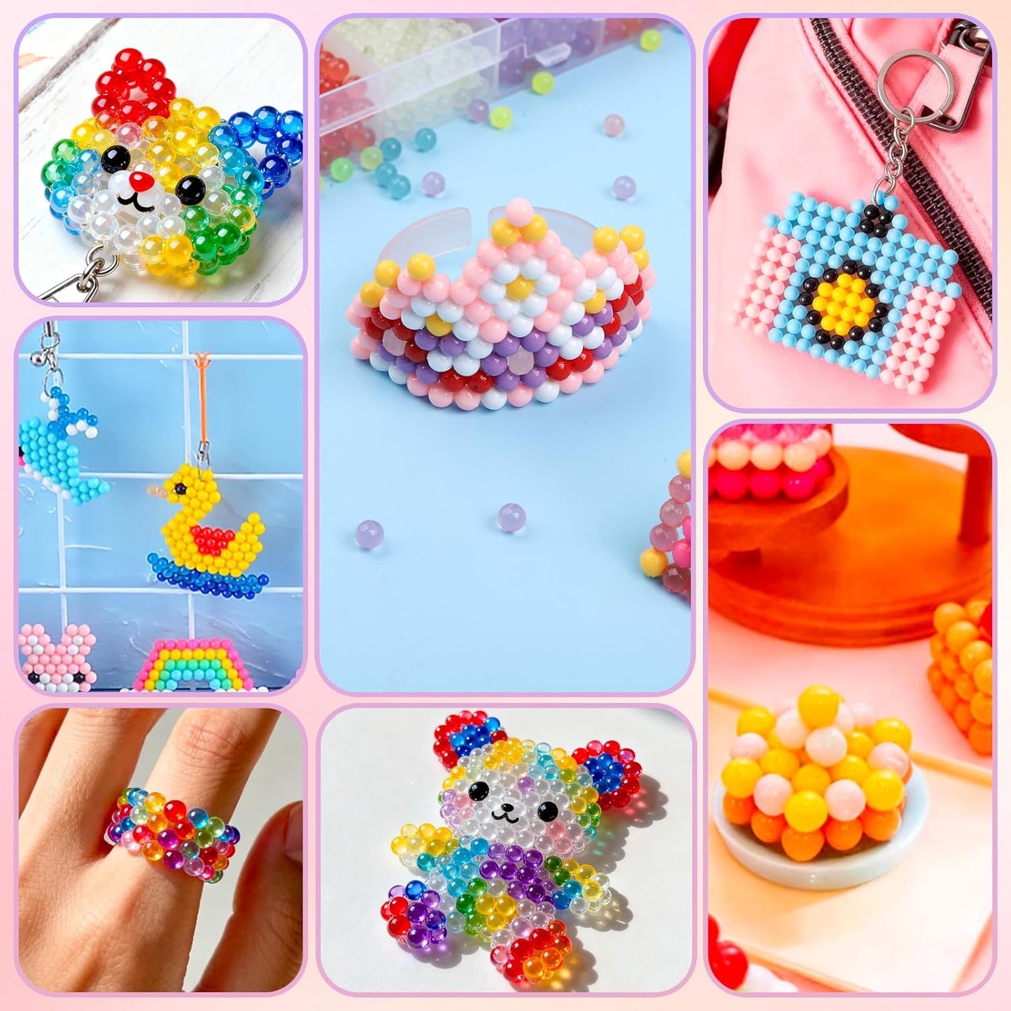 Liangding Fuse Beads Kit for Girls Ages 6+ – 4400 Pcs 5mm Beads in 32 Colors with Spray Bottle, Puzzle Guide, Clamps & Chains | Creative DIY Arts & Crafts Gift